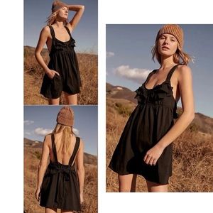 NWOT Free People Beach ~The Valley~ Mini Dress | Black Size Small